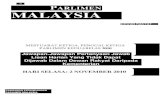 PARLIMEN MALAYSIA...2010/11/02  · dari tahun 2007 hingga 2025 di bawah Pelan Induk Pembangunan Komprehensif Iskandar Malaysia bagi merealisasikan visi menjadikan Iskandar Malaysia