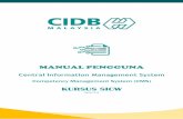 Manual Pengguna - Permohonan Kursus SICWcims.cidb.gov.my/SMIS/regcontractor/DMS/Videos/pdf/Manual... · 2018. 4. 10. · MANUAL PENGGUNA Central Information Management System Competency
