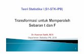 15 - TS1 - Sebaran t dan F - KS 2016 - Teori... · 2016. 8. 30. · Title: Microsoft PowerPoint - 15 - TS1 - Sebaran t dan F - KS 2016 Author: Dept. of Stat IPB Created Date: 5/31/2016