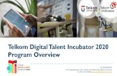 Telkom Digital Talent Incubator 2020 Program Overview...AT HANURANTO Dir. Pengembangan Karir, Alumni, dan Endowment Telkom University Hp. 0812 2010 8888, athanuranto@telkomuniversity.ac.id