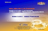 SILIBUS LATIHAN - ADTEC Shah Alam · 2018. 1. 18. · PEKERJAAN 1.1 Pengenalan Kepada Jabatan Tenaga Kerja (JTK) 1.2 Undang-Undang Yang Dikuatkuasakan JTK 1.3 Pekerja dan Majikan