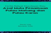 Cerita Rakyat Kepulauan Riau Asal Mula Penamaan Pulau Matang … Penamaan... · 2020. 11. 9. · Di samping itu, cerita ini juga dapat membuat siswa berpikiran positif bahwa yang