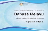 KURIKULUM STANDARD SEKOLAH MENENGAH Bahasa Melayu · 2020. 11. 8. · 1 PENDAHULUAN Kurikulum Standard Sekolah Menengah (KSSM) Bahasa Melayu telah digubal semula sejajar dengan transformasi
