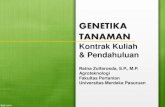 GENETIKA TANAMAN · 2019. 3. 1. · Kontrak Kuliah & Pendahuluan Ratna Zulfarosda, S.P., M.P. Agroteknologi Fakultas Pertanian Universitas Merdeka Pasuruan. Kontrak Kuliah •RPS