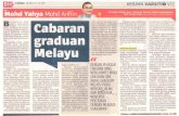 Cabaran graduan Melayu - COnnecting REpositories · Misalnya, syarikat milik Tan Sri Syed Mokhtar Al-Bukhari yang sehingga kini mempu nyai ll~bih 110,000 pekerja yang munglful dapat