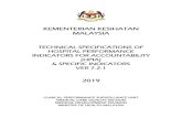 KEMENTERIAN KESIHATAN MALAYSIA...KEMENTERIAN KESIHATAN MALAYSIA TECHNICAL SPECIFICATIONS OF HOSPITAL PERFORMANCE INDICATORS FOR ACCOUNTABILITY (HPIA) & SPECIFIC INDICATORS VER 7.2.1TECHNICAL