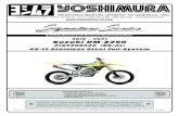 2019 Suzuki RM-Z250 · 2021. 1. 4. · Yoshimura Tech Department at (800) 634-9166 / in CA (909) 628-4722. 11. It is recommended that the muffler and tailpipe be wiped down with rubbing
