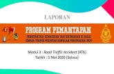 LAPORAN · 2020. 6. 26. · LAPORAN Modul 3 : Road Traffic Accident (RTA) Tarikh : 5 Mei 2020 (Selasa) 9,114 308 01 Meningkat sebanyak 4.2% berbanding dengan modul 2 3.3% tidak mengambil