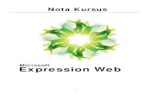 Nota Kursus - Weebly1).pdf3 Ms Expression Web juga akan memberikan nama secara automatik kepada tapak web anda iaitu “mysite” dan anda boleh menukarkan nama tersebut pada ruangan