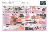 Karnival Kesihatan Kenanga · 2018. 4. 10. · nanga (3K) 2008 yang diadakan di Laman Kenanga, Kampung Kenanga, Rawang, Selangor baru-baru ini meriah dengan kunjungan hampir 1,000