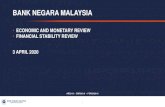 BANK NEGARA MALAYSIA · 2020. 4. 3. · In this environment, Malaysia’s economic growth is projected to be between -2.0% and +0.5% in 2020 Source: Department of Statistics, Malaysia