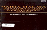 Warta Malaya penyambung lidah bangsa Melayu, 1930-1941Senarai Kependekan. . . V Sejarahnya I Tokoh-Tokoh 27 Lidah Pengarang 66 Warta Malaya, Penyambung Lidah Bangsa Melayu 103 Rujukan