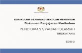 KURIKULUM STANDARD SEKOLAH MENENGAH · 2021. 1. 17. · PENDIDIKAN SYARIAH ISLAMIAH EDISI 2 TINGKATAN 5 . KATA PENGANTAR Kementerian Pendidikan Malaysia (KPM) telah melaksanakan penjajaran