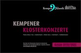 Kempener KlosterKonzerte · 2020. 6. 18. · Tschaikowski – Satie – Ravel u.a.-----Mittwoch, 13. Mai 2020, 20.00 Uhr, Paterskirche lucas & arthur Jussen KlaVier zu Vier händen