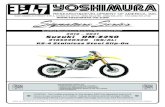 2019 ~ 2021 Suzuki RM-Z250docs.yoshimura-rd.com/218322D320.pdf · 2021. 3. 10. · hours of use, or every 1-2 motos. Failure to follow recommended muffler re-packing interval can