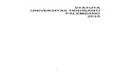 STATUTA UNIVERSITAS TRIDINANTI PALEMBANGuniv-tridinanti.ac.id/images/peraturanutp/STATUTAUTP2019.pdf · 2019. 11. 27. · 2019. STATUTA UNIVERSITAS TRIDINANTI PALEMBANG ii. iii DAFTAR