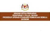 SOP Pembukaan Semula Ekonomi - COVID-19 Malaysia · 2020. 6. 4. · PENGENALAN & OBJEKTIF 1. Mulai 4 Mei 2020, Kerajaan Malaysia akan membuka semula (restart) ekonomi negara dengan