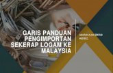 GARIS PANDUAN PENGIMPORTAN SEKERAP LOGAM KE MALAYSIA Panduan... · 2020. 3. 16. · Audit alam sekeliling - Seksyen 33A, AKAS 1974 terhadap pengurusan e-waste bermula daripada pemunggahan