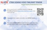 ETIKA SIDANG VIDEO TAKLIMAT TENDER