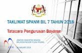 TAKLIMAT SPANM BIL 7 TAHUN 2018 Tatacara Pengurusan …
