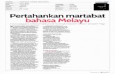 Headline Pertahankan martabat bahasa Melayu AdValue RM ...