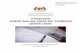 PANDUAN AUDIT DALAM AMALAN FARMASI (ADAF) 2020