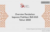 Overview Perubahan Laporan Publikasi BUS UUS Tahun 2020