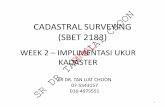 CADASTRAL SURVEYING (SBET 2183) SR DR TAN LIAT …