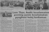 .. Lam Thye: Audit keselamatan penting jamin keselamatan P ...