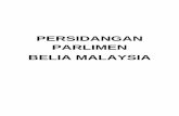 PERSIDANGAN PARLIMEN BELIA MALAYSIA