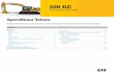 Spesifikasi Teknis 320 GC Ekskavator Hidraulis A8XQ2210-04
