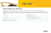 Spesifikasi Teknis - Ekskavator Hidraulis 345 GC A8XQ2488-03