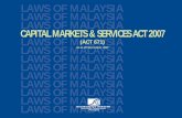 LAWS OF MALAYSIA CAPITAL MARKETS & SERVICES ACT …