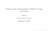 Singular Value Decomposition (SVD) for Image Processing