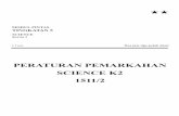 PERATURAN PEMARKAHAN SCIENCE K2 1511/2