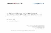 MSC Trustgate.com-DigiCert Certification Practices Statement