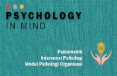Psikometrik Intervensi Psikologi Modul Psikologi Organisasi