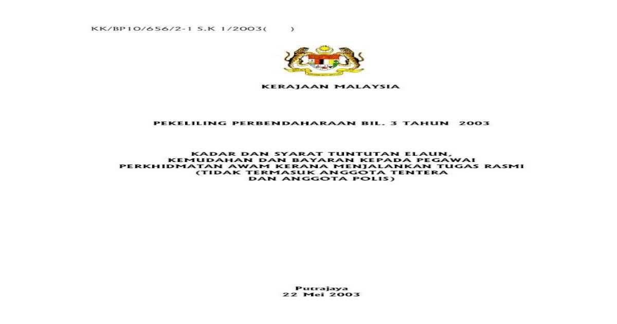 Surat Pekeliling Bilangan 1 Tahun 2008 Suk Terengganu